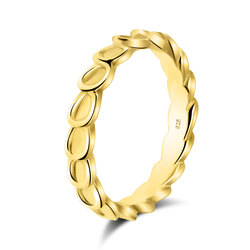 Gold Plated Silver Rings NSR-2735-GP